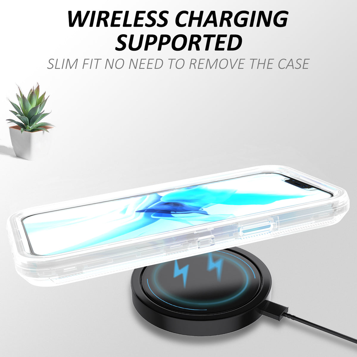Phonix Case For iPhone 11 Pro Max Clear Diamond Case (Heavy Duty)