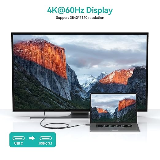 1M BoostUp Cafule USB-C to USB-C Cable Charge & Video Black (USB 3.2 Gen2 - 20Gbps, 100W/5A, 8K/60Hz)