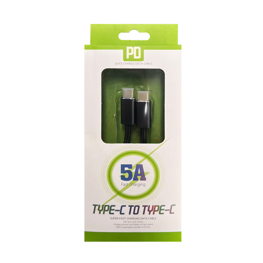 1M BoostUp Cafule USB-C to USB-C Cable Charge & Video Black (USB 3.2 Gen2 - 20Gbps, 100W/5A, 8K/60Hz)