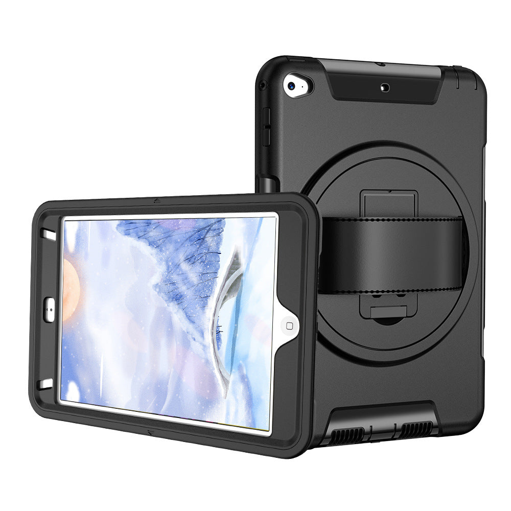 Rugged Case for iPad 5 / 6 iPad Air 2 9.7" Generic Heavy Duty with Pen Holder Screen-Less(Black Diamond)