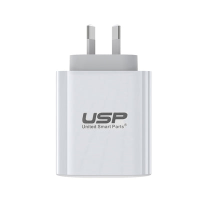 65W GaN 2 Ports USB-C PD Super Fast Laptop Wall Charger USP 2 Years Warranty