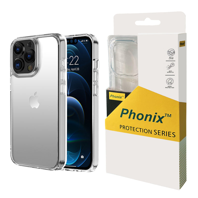 Phonix Case For iPhone 15 Plus Clear Rock Shockproof Case