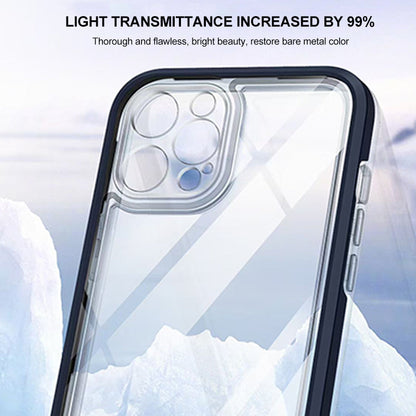 Phonix Case For iPhone X/Xs Clear Rock Hard Case Black border (With Camera Protective)