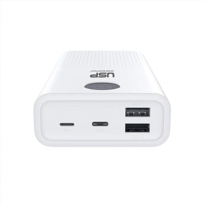 USP Power Bank 20K mAh (20000mAh) White with 2 USB Outputs and 2 Input