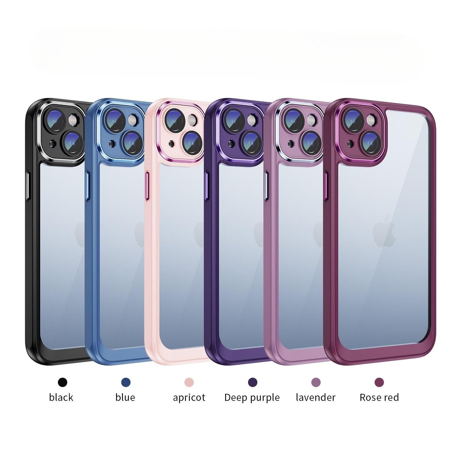 Phonix Case For iPhone 15 Pro Colorful Shield Case with Camera Protection