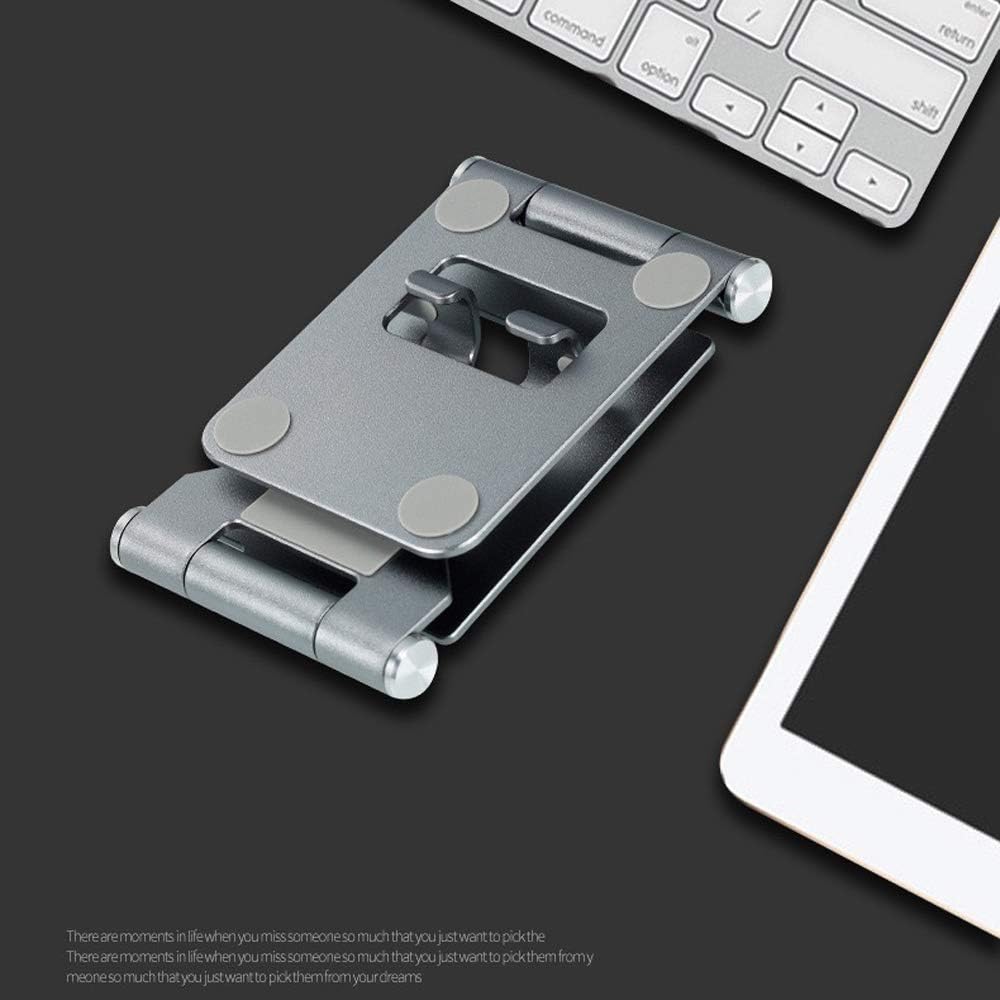 Aluminium Alloy Desktop Stand for Phone/iPad Holder (Silver)