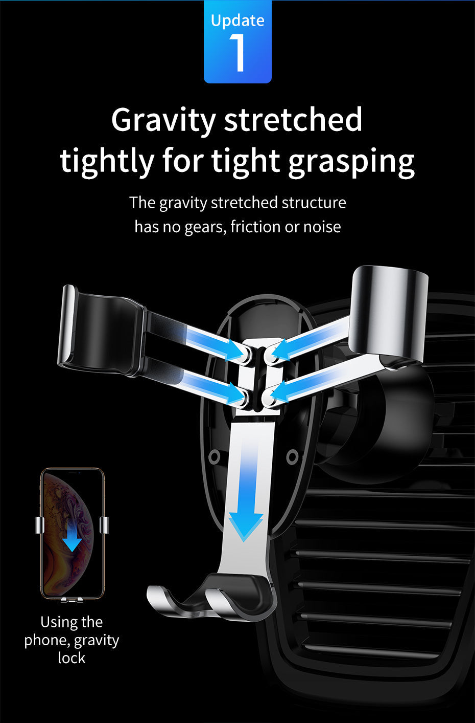 Mini gravity Holder Black Baseus