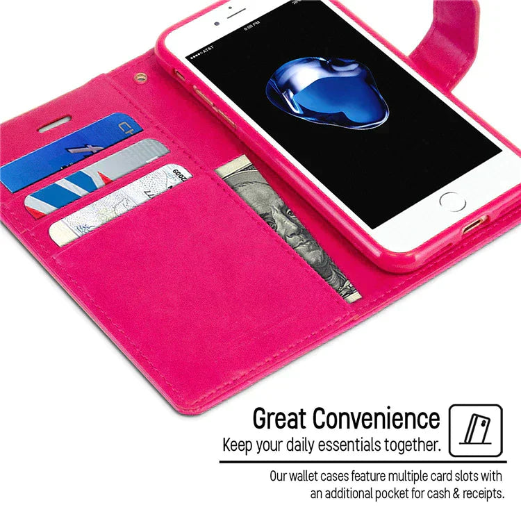 Goospery Case For iPhone 14 Pro Max BlueMoon Diary Case