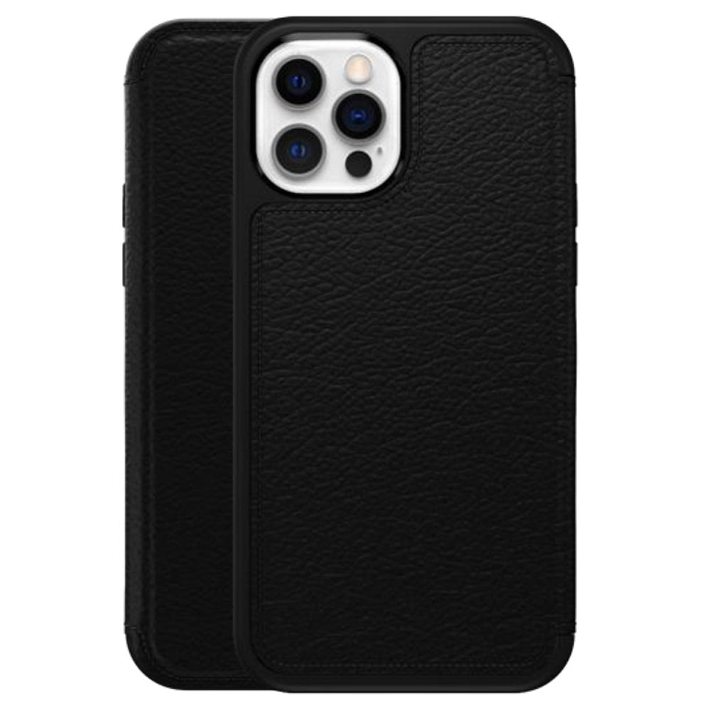 OtterBox For iPhone 15 Strada Folio Compatible With MagSafe Case Shadow Black