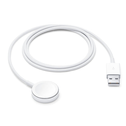 For Apple Watch Magnetic Fast Charger to USB-A White (1m) Aluminium Alloy