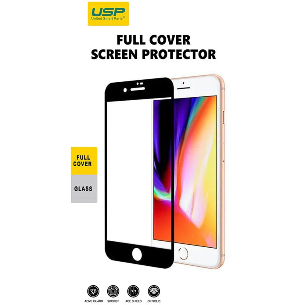 USP Screen Protector For iPhone 7 / 8 Black Full Cover