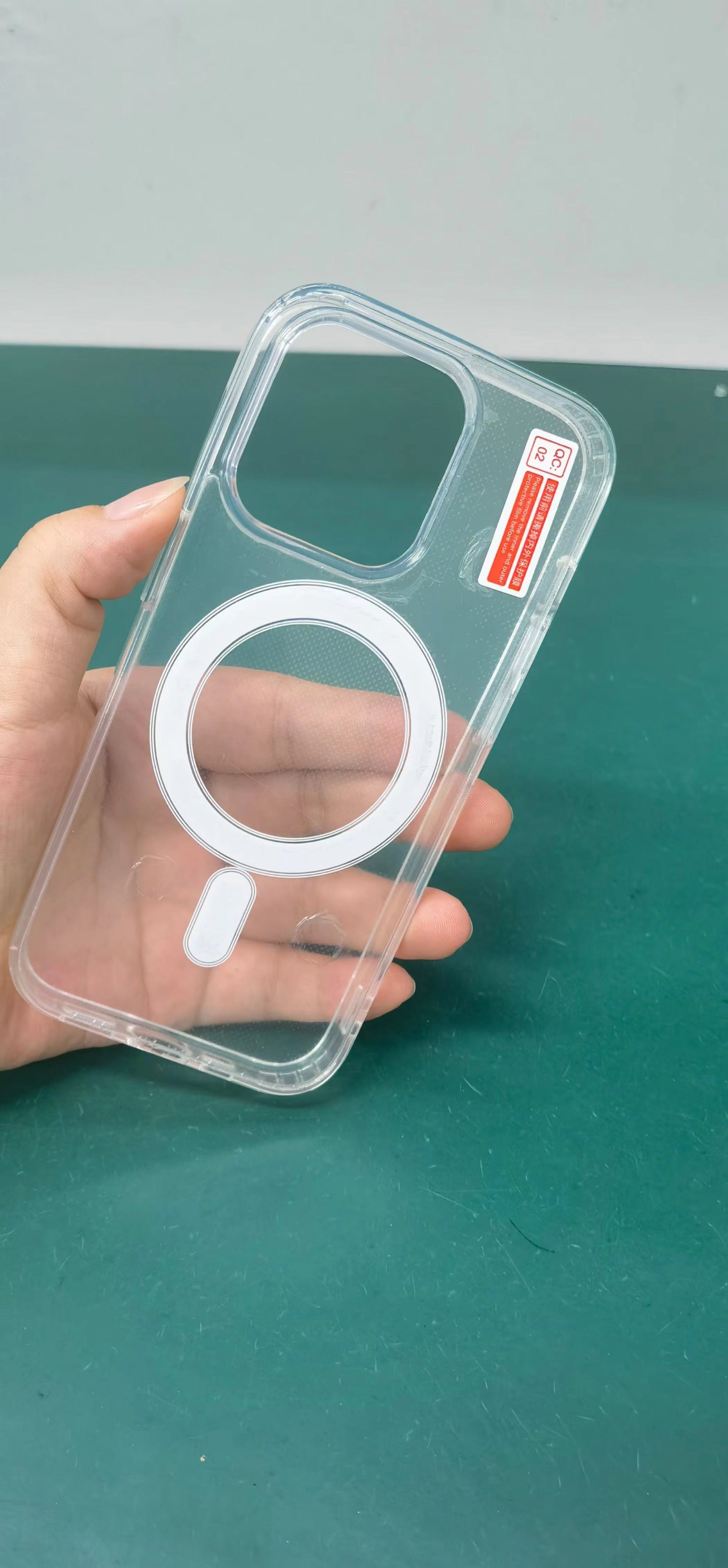 For iPhone 15 Pro Max Clear Case Compatible with MagSafe