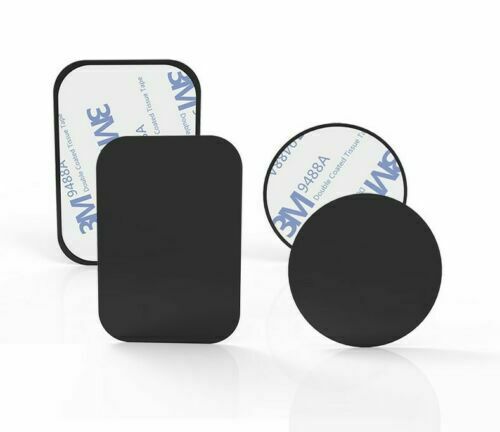 Magnetic Car Phone Holder Replacement Plates (Rectangle, Circle) Combination